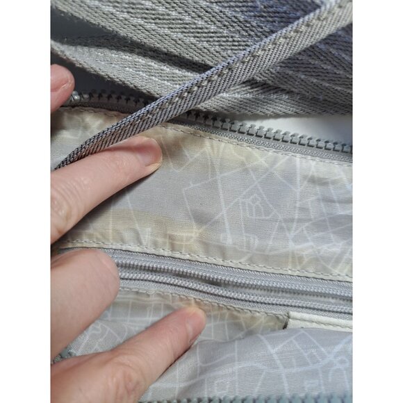 Kipling Gray Crossbody Bag With Adjustable Strap & Multiple Zipper Compartments - Picture 10 of 10